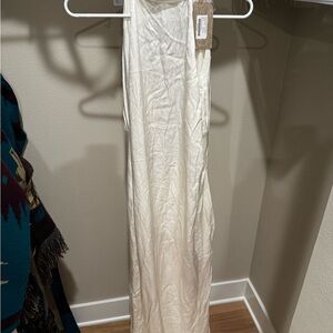 Meshki Cream Backless Dress